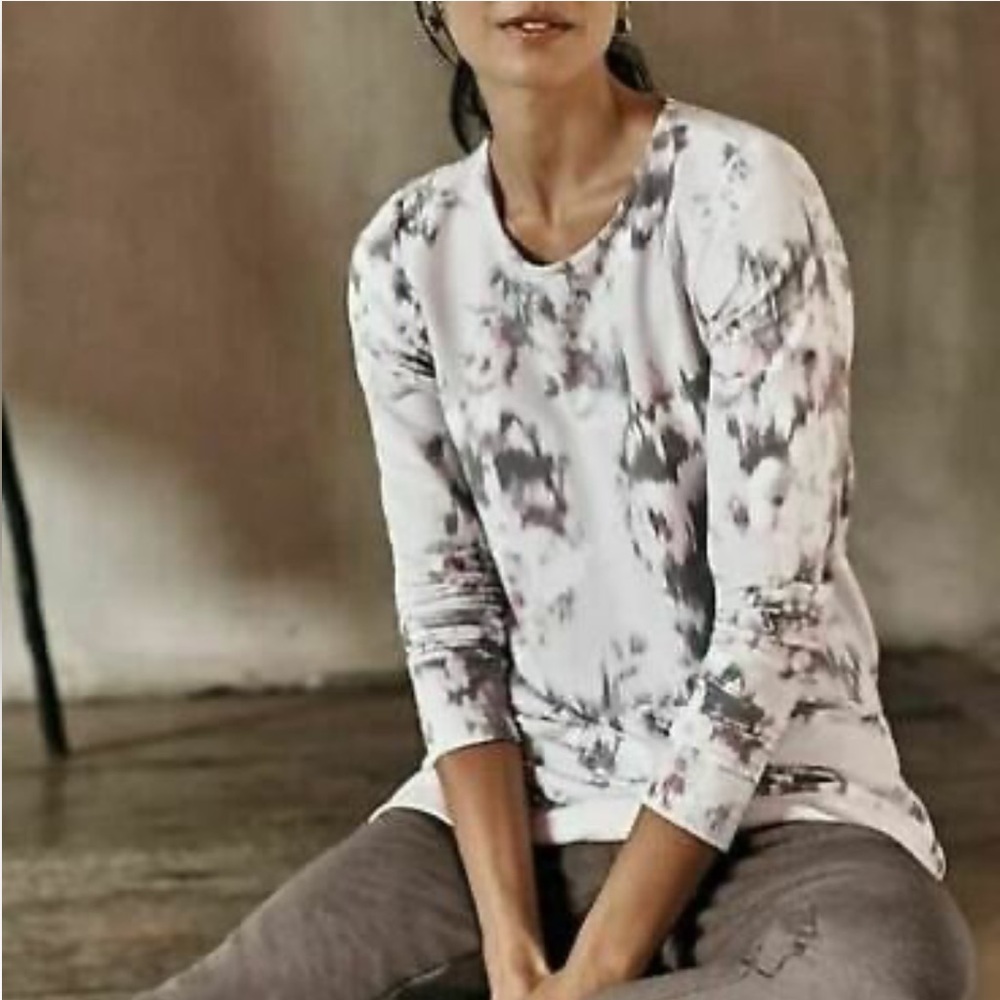 J. Jill Floral Watercolor Print Top